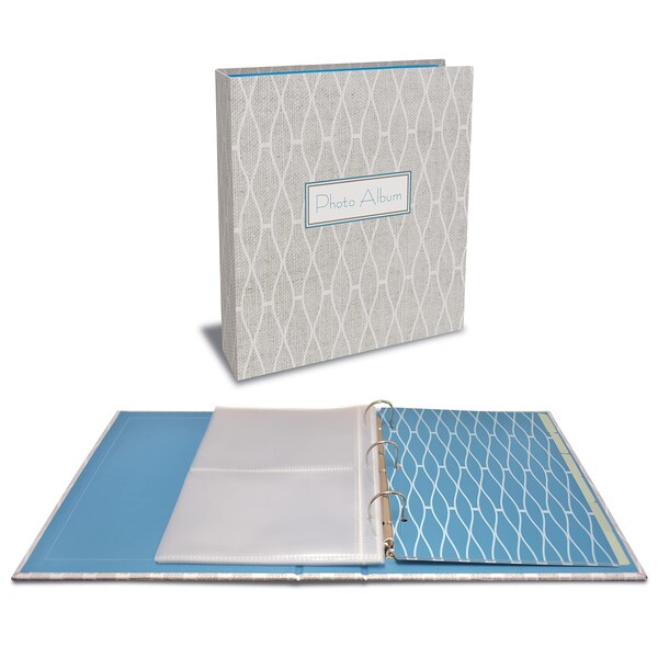 Better Office Products Photo Album Set, 3-Ring Binder 8.5in. x 9.5in. 50-2 Pocket Sleeves & 6 Tab Div, Holds 200 4x6 Photos 32142 - main